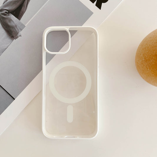 MagiShield - Clear MagSafe iPhone Case - White
