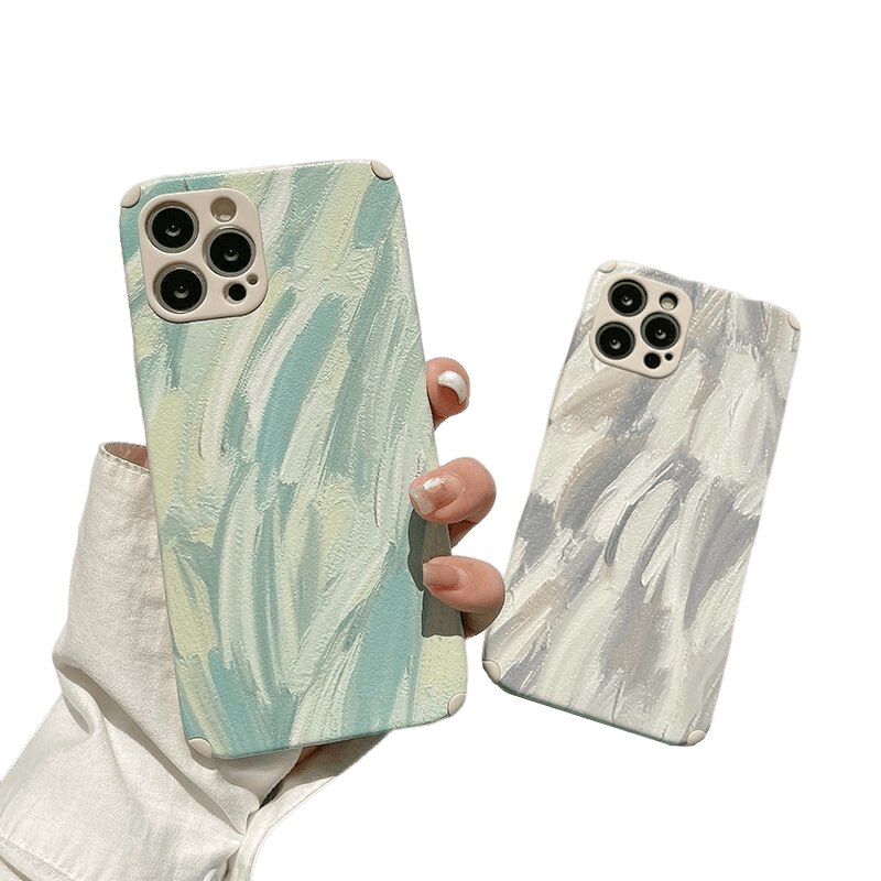 PAINTED COLORS - Soft iPhone Case - Compatible Phone Models from iPhone 7 to iPhone 14 Pro Max