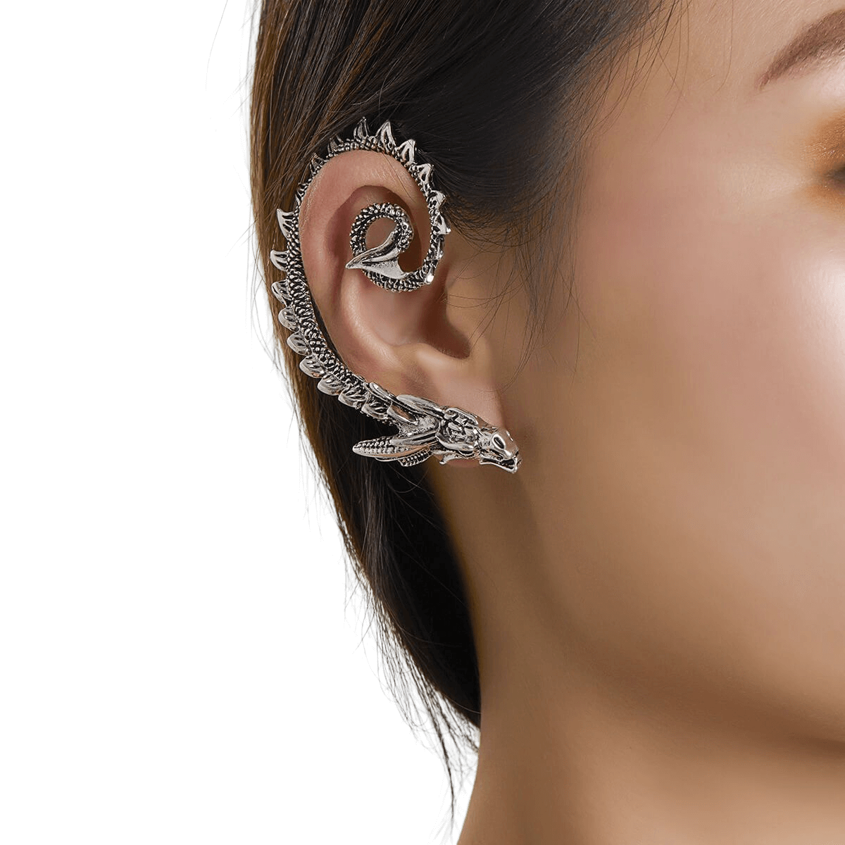 Little Dragon Elf Ear Shaped Metal Earrings