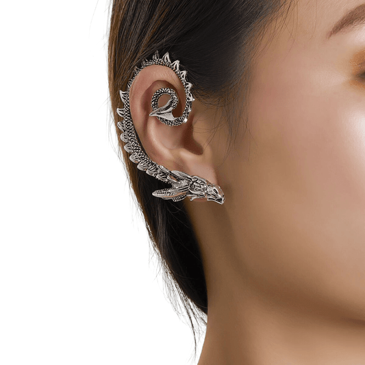 Little Dragon Elf Ear Shaped Metal Earrings