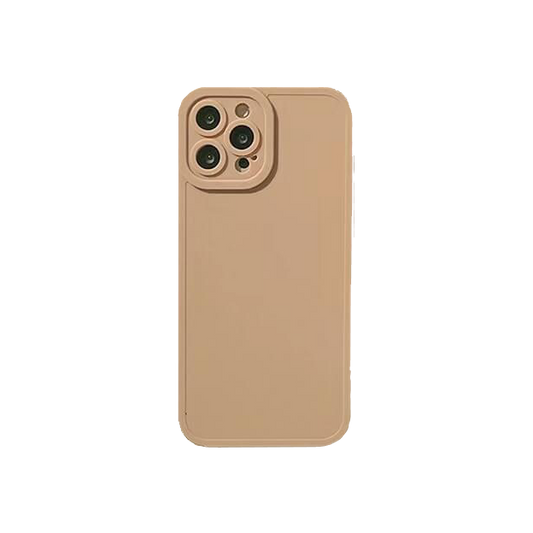 PURE - Light Tan - Soft iPhone Case of Ravishing Colours - Compatible Phone Models from iPhone 7 to iPhone 14 Pro Max