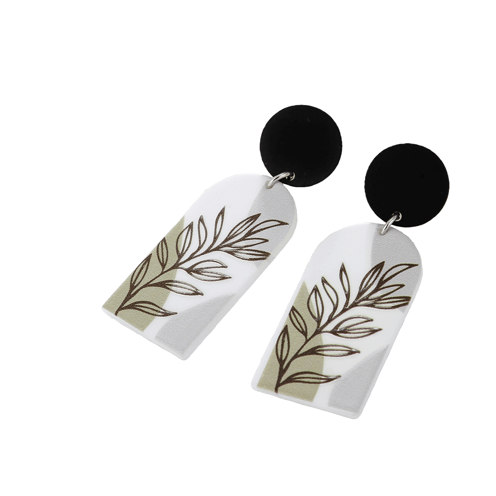 Artistic Plant Motif Eardrops