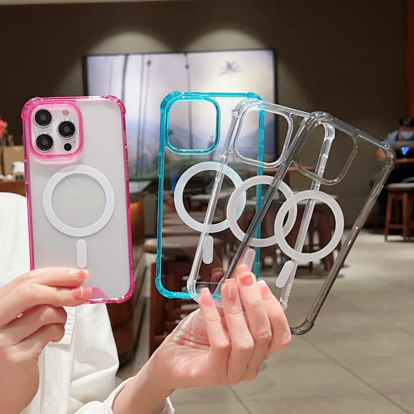 MagiSnap - Clear MagSafe iPhone Case - Rose