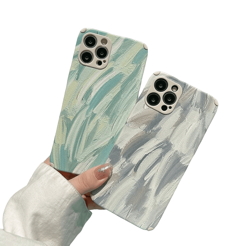 PAINTED COLORS - Soft iPhone Case - Compatible Phone Models from iPhone 7 to iPhone 14 Pro Max