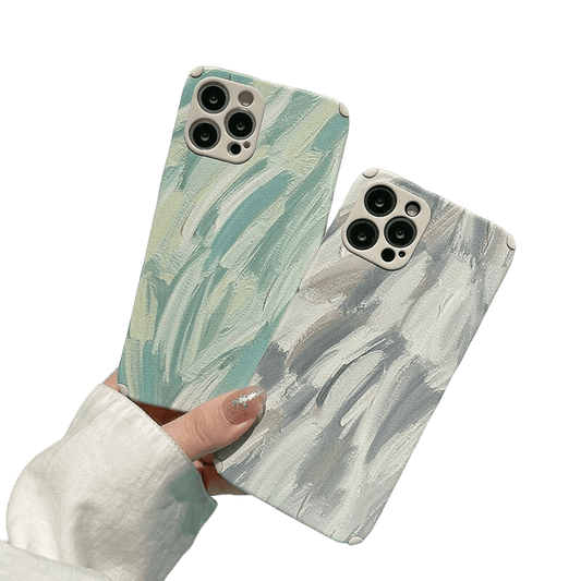 PAINTED COLORS - Soft iPhone Case - Compatible Phone Models from iPhone 7 to iPhone 14 Pro Max