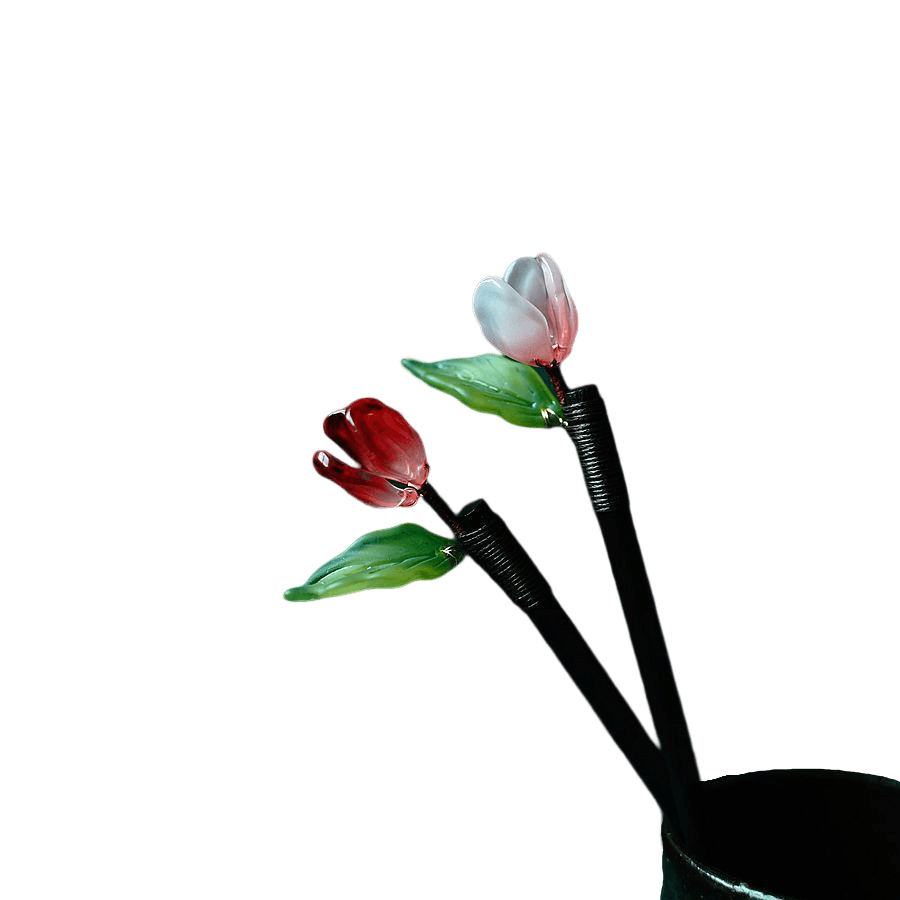 XIAOHUA - Tulip Wood Hairpin