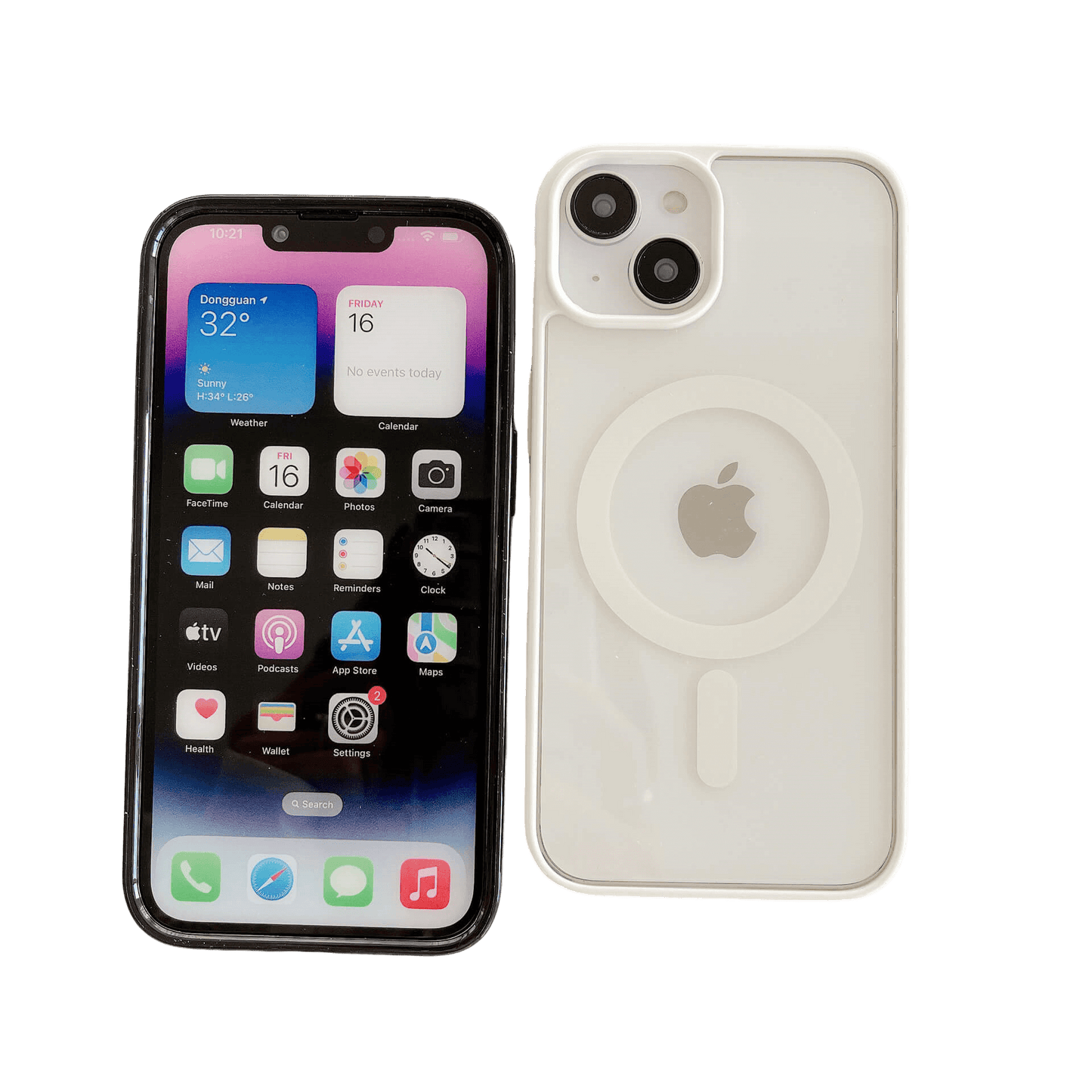 MagiShield - Clear MagSafe iPhone Case - Blue