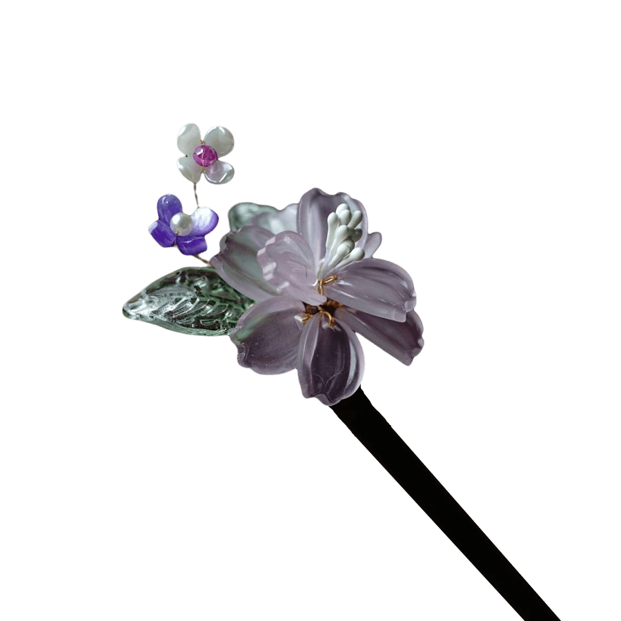 ZIJING - Flower Wood Hairpin